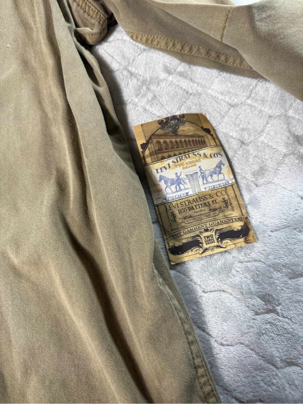 Levi’s XL Heavyweight Workwear Utility Shirt Brown Elbow Patch Button Up NWT